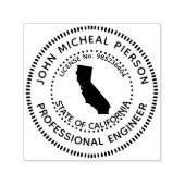 プロフェッショナルエンジニアカリフォルニア セルフインキングスタンプ (デザイン)