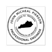 プロフェッショナルエンジニアケンタッキー セルフインキングスタンプ (デザイン)