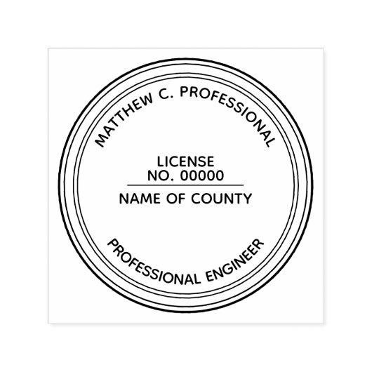 プロフェッショナルエンジニアLLCスタンプのパーソナライズ セルフインキングスタンプ (デザイン)