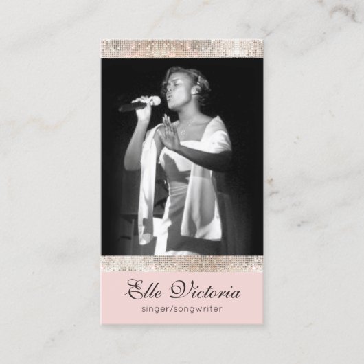 プロフェッショナルエンターテイナー出演者写真 名刺 (正面)