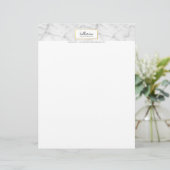 プロフェッショナルエンブレムモダンマーブルブラックフェイク金ゴールド レターヘッド (スタンド正面)