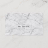 プロフェッショナルエンブレムモダンマーブルブラックフェイク金ゴールド 名刺 (裏面)