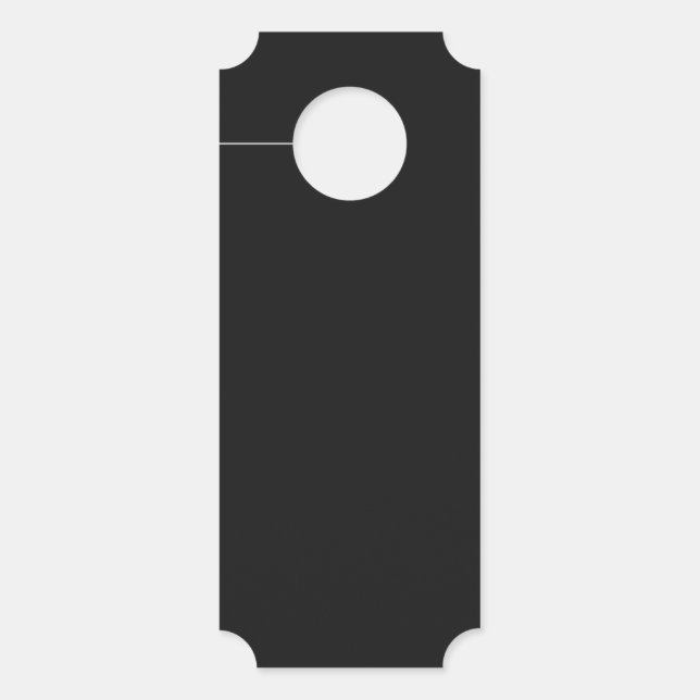 プロフェッショナルオニキスの黒の色 |クラシックエレガント ドアノブサイン (正面)