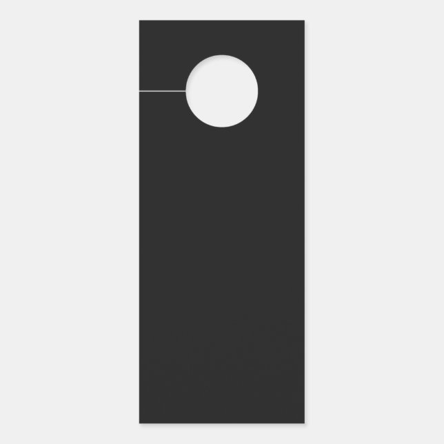 プロフェッショナルオニキスの黒の色 |クラシックエレガント ドアノブサイン (正面)