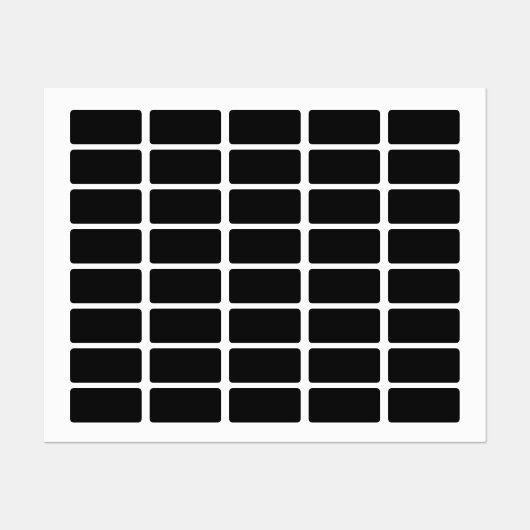 プロフェッショナルオニキスの黒の色 |クラシックエレガント ラベル (シート)