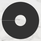 プロフェッショナルオニキスの黒の色 |クラシックエレガント ワイングラスタグ (正面)