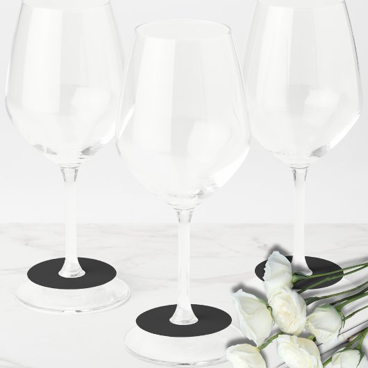 プロフェッショナルオニキスの黒の色 |クラシックエレガント ワイングラスタグ