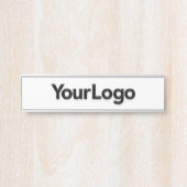 プロフェッショナルオフィスデスクカスタムジョブのロゴ サインプレート (正面)