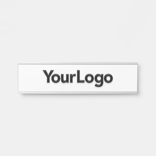 プロフェッショナルオフィスデスクカスタムジョブのロゴ サインプレート (正面)