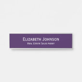 プロフェッショナルオフィス名タイトル紫 サインプレート (正面)