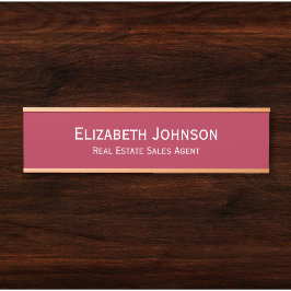 プロフェッショナルオフィス名タイトルMagenta サインプレート