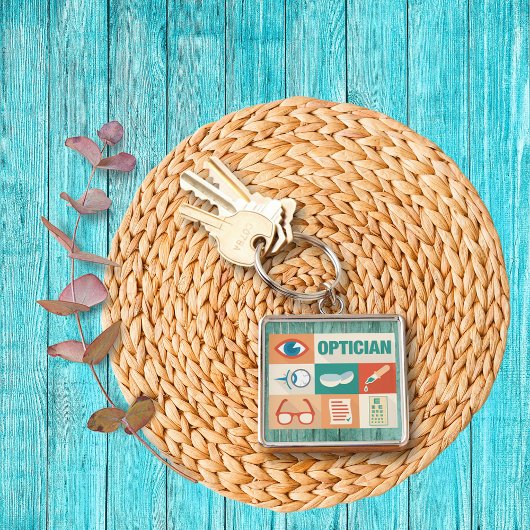 プロフェッショナルオプティシアンアイコニックデザイン キーホルダー