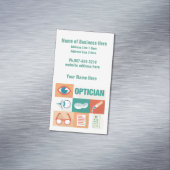 プロフェッショナルオプティシアンアイコニックデザイン マグネット名刺 (インサイチュ)