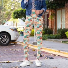 プロフェッショナルオプティシアンアイコニックデザイン レギンス