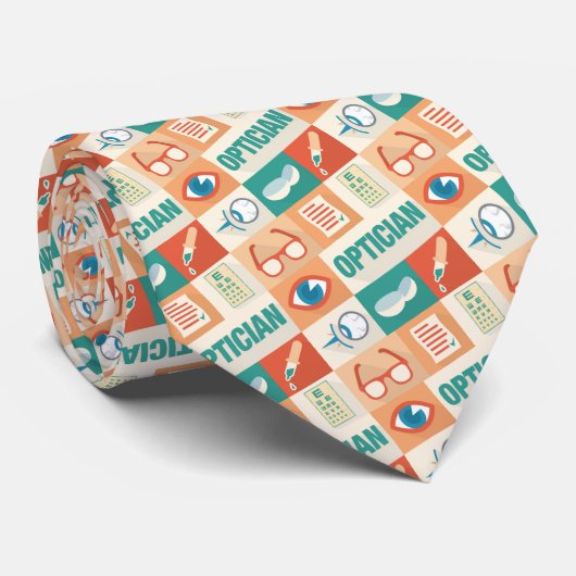 プロフェッショナルオプティシアンアイコニック小デザイン ネクタイ (ロール)