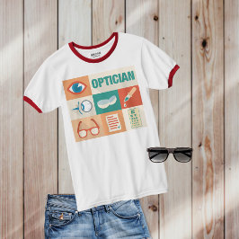 プロフェッショナルオプティシアンアイコニック設計 Tシャツ