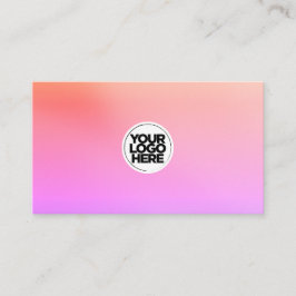 プロフェッショナルオレンジ、珊瑚、紫色の明るいオムレツ 名刺