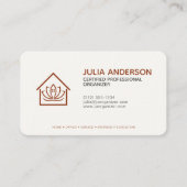 プロフェッショナルオーガナイザテラコッタ 名刺 (正面)