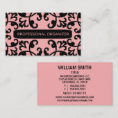 プロフェッショナルオーガナイザーDamask名刺 名刺 (正面/裏面)