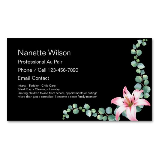 プロフェッショナルオーペア マグネット名刺 (正面)