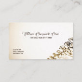 プロフェッショナルカイロプラクターとヘルス 名刺 (裏面)