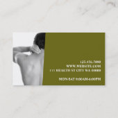 プロフェッショナルカイロプラクターカイロプラクティックヘルス 名刺 (裏面)