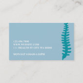 プロフェッショナルカイロプラクターカイロプラクティック正常性 名刺 (裏面)