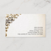 プロフェッショナルカイロプラクター、医療名刺 名刺 (裏面)