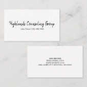 プロフェッショナルカウンセリングググループ·ライフ·コーチ·ビジネス 名刺 (正面/裏面)