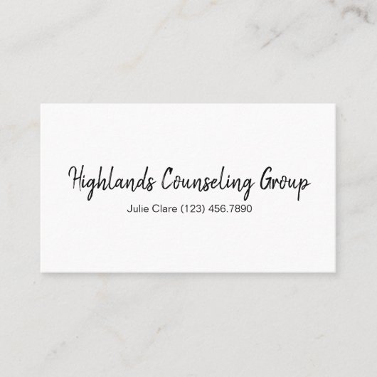 プロフェッショナルカウンセリングググループ·ライフ·コーチ·ビジネス 名刺 (正面)