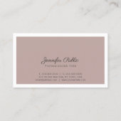 プロフェッショナルカエレガントラーズシンプルチモダンック 名刺 (裏面)