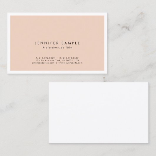 プロフェッショナルカエレガントラーモダンクリエイティブデザイン 名刺 (正面/裏面)