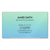 プロフェッショナルカスタマイズ可能なグラデ淡い色のィエントブルー マグネット名刺 (正面)