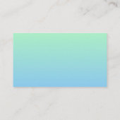 プロフェッショナルカスタマイズ可能なグラデ淡い色のィエントブルー 名刺 (裏面)