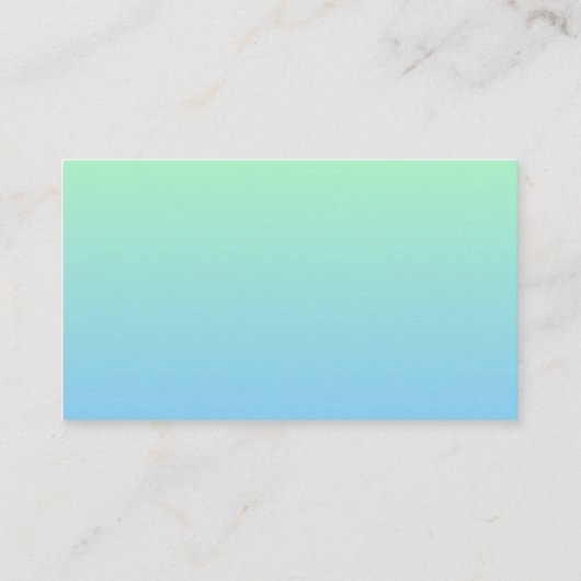 プロフェッショナルカスタマイズ可能なグラデ淡い色のィエントブルー 名刺 (裏面)
