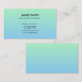 プロフェッショナルカスタマイズ可能なグラデ淡い色のィエントブルー 名刺 (正面/裏面)