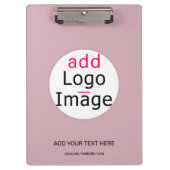 プロフェッショナルカスタマイズ可能なビジネスほこりっぽいバラ色相 クリップボード (正面)