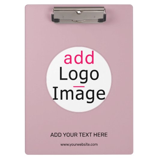 プロフェッショナルカスタマイズ可能なビジネスほこりっぽいバラ色相 クリップボード (正面)
