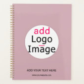 プロフェッショナルカスタマイズ可能なビジネスほこりっぽいバラ色相 プランナー手帳 (正面)