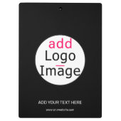 プロフェッショナルカスタマイズ可能なビジネスブランドブラック クリップボード (裏面)