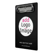 プロフェッショナルカスタマイズ可能なビジネスブランドブラック ミニクリップボード (アングル2)