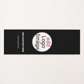 プロフェッショナルカスタマイズ可能なビジネスブランドブラック ヨガマット (正面(横))