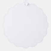 プロフェッショナルカスタマイズ可能なビジネスブランドホワイト オーナメントカード (裏面)