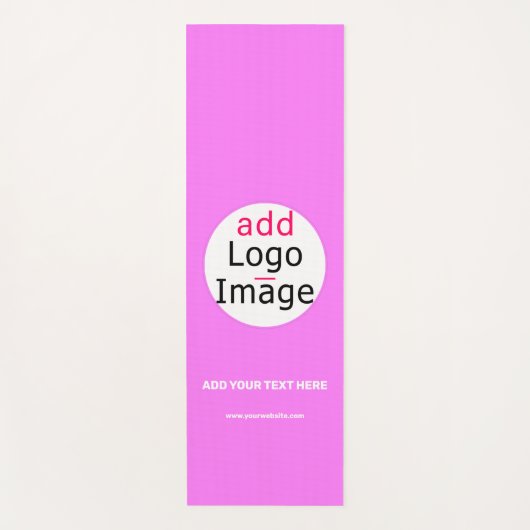 プロフェッショナルカスタマイズ可能なビジネスブランド深いピンク ヨガマット (正面)