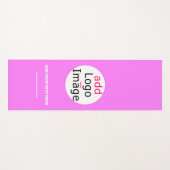 プロフェッショナルカスタマイズ可能なビジネスブランド深いピンク ヨガマット (正面(横))