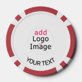 プロフェッショナルカスタマイズ可能ビジネスシックブランド ポーカーチップ (裏面)