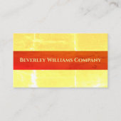 プロフェッショナルカスタムイエローと赤の名刺 名刺 (正面)