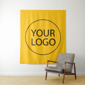 プロフェッショナルカスタムカンパニーロゴビジネスイエロー タペストリー (インサイチュ)