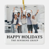 プロフェッショナルカスタムクリスマスプレゼント セラミックオーナメント (正面)