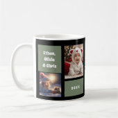 プロフェッショナルカスタムグラピーおじいちゃん4フォトコラージュ コーヒーマグカップ (左)